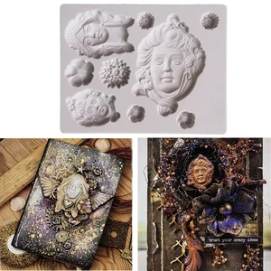 Силиконовая форма для мастики в стиле модерн украшения для тортов, инструмент из силикона формы для сахара, инструменты для выпечки шоколада, форма для мастики для торта