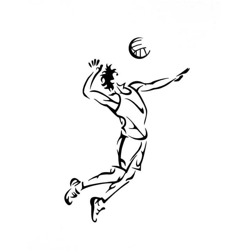 Автомобильные наклейки весело волейболистов спортивные декоративные Стикеры
