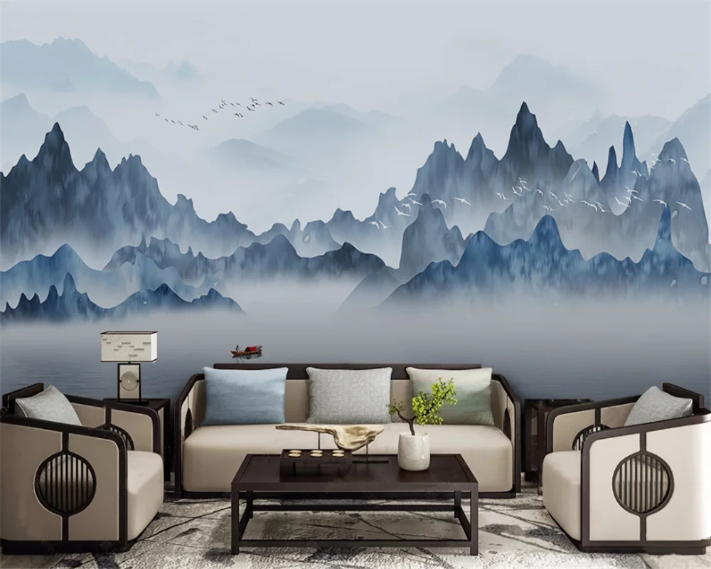 Настенные обои beibehang на заказ новинка абстрактные чернила в китайском стиле и