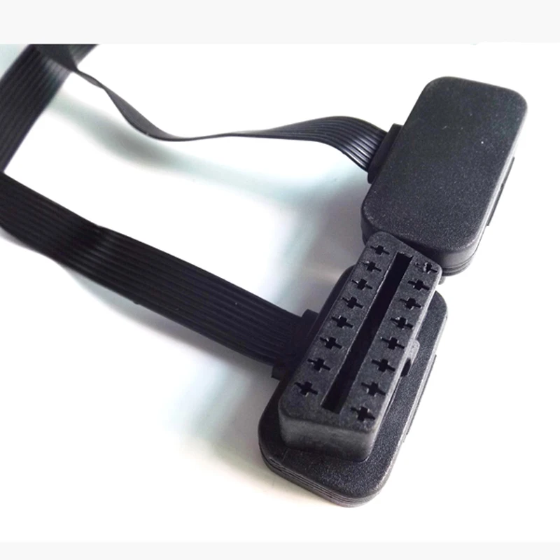 30 см OBDII удлинитель двойной разъем Y сплиттер OBD OBD2 16PIN мужского и женского пола