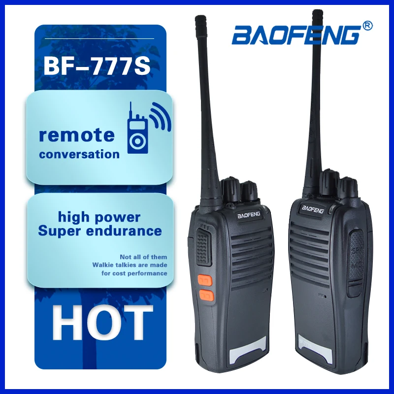 

Original Baofeng BF-777S Walkie Talkie Portable Two Way Radio Hunting Truck Driver 5W 16CH UHF BF777s High Quality CB Radios