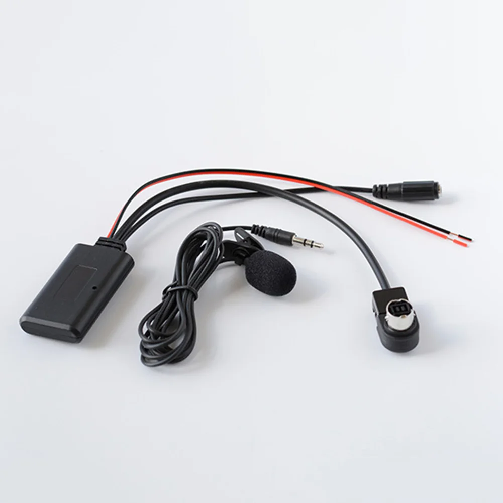 

For Alpine/JVC Ai-NET KCA-121B Stereo AUX Bluetooth 5.0 Wireless Cable Adapter With Microphone For JVC And All UniLink Devices