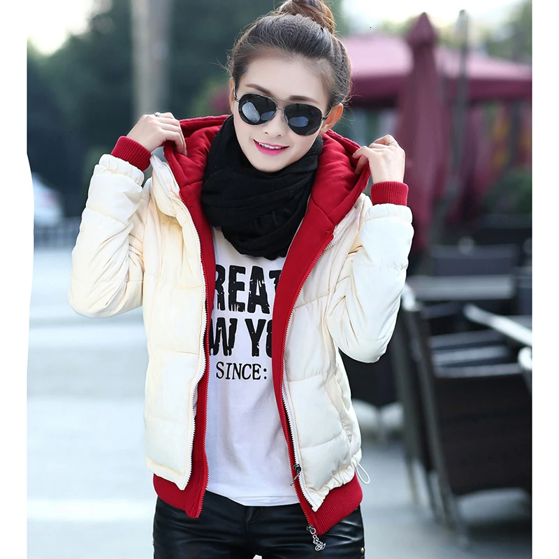 Зимний новый женский тонкий пуховик толстый корейский Повседневный короткий