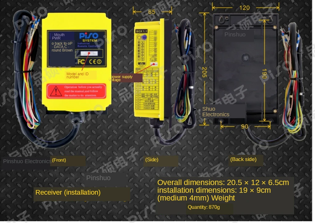 

9-button crane industrial wireless remote control
