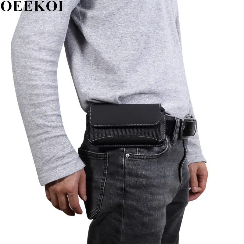 Универсальный Прочный тканевый чехол OEEKOI с зажимом для ремня Nokia 3 1 C/3 A/2 V/7 1/X5/5 1/2 1/6