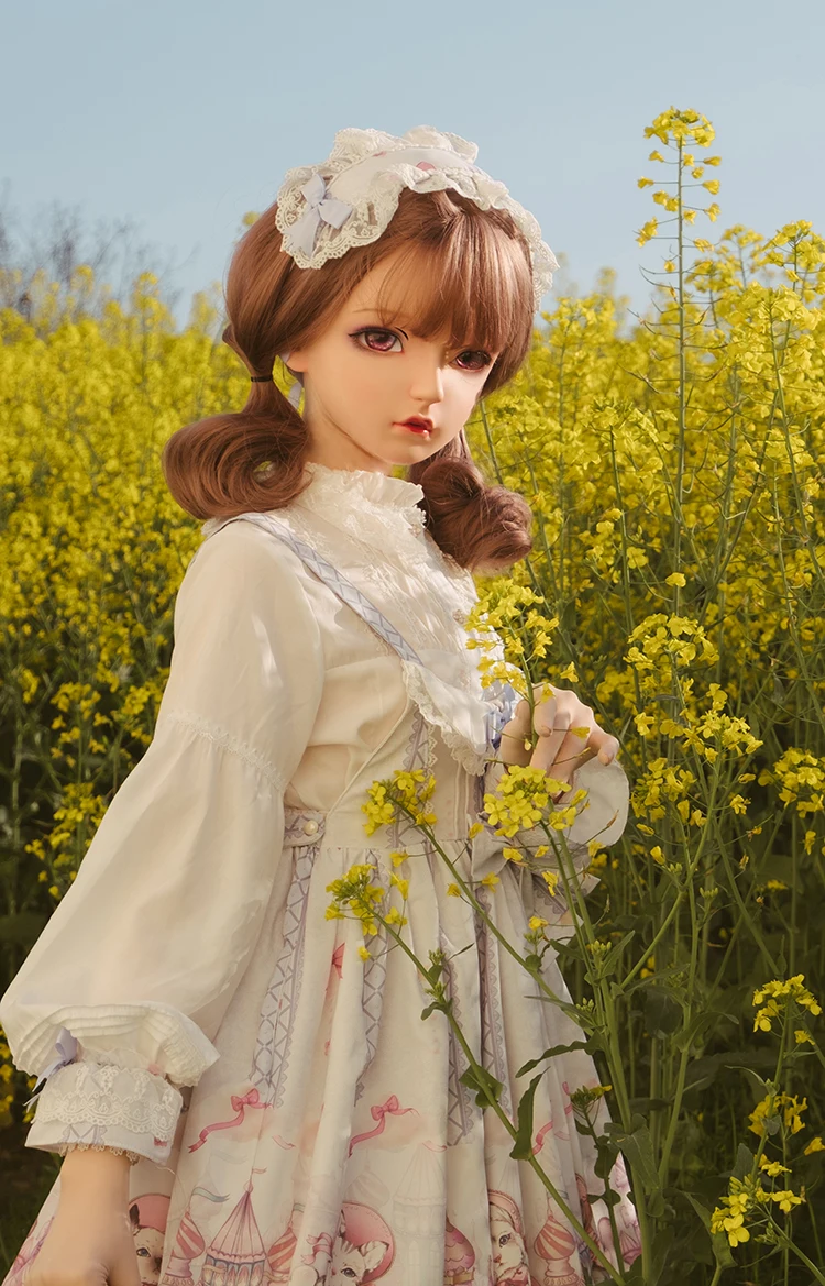 

(Dollkii 01) Female Girl Silica Resin Cosplay BJD Cross Dressing Kigurumi Head Mask Anime Role Play Party Crossdresser Doll Mask