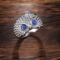 lovely owl rings sz 6 10 wedding party ring jewelry women blue ring