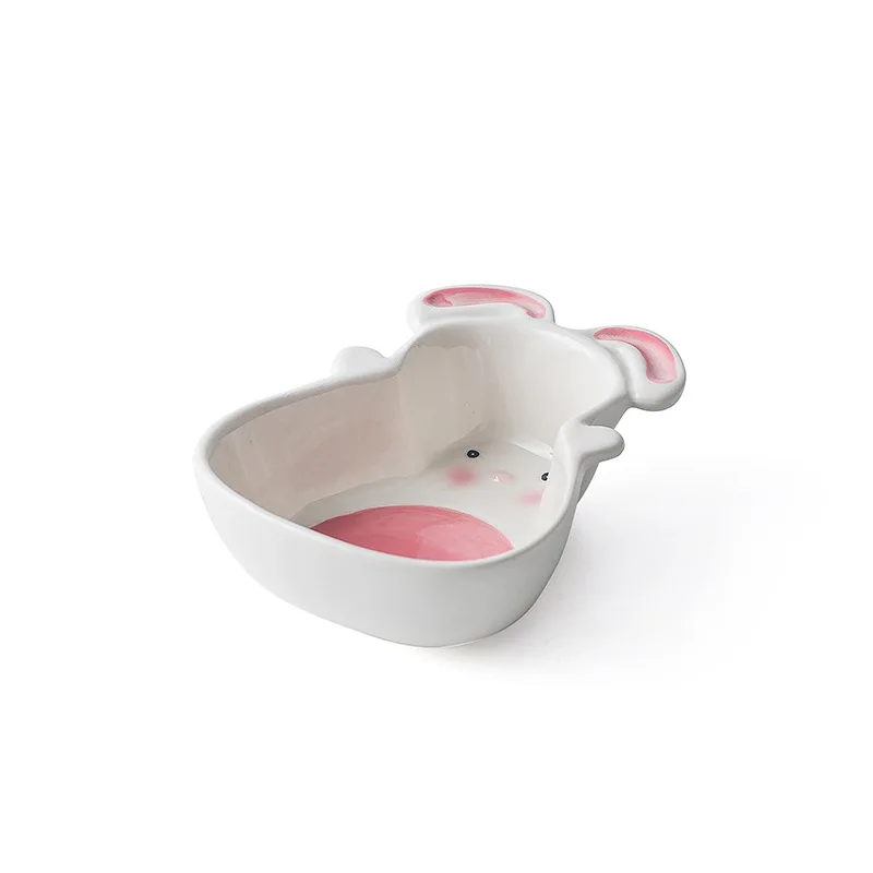 Creative Cartoon Tablewares for Children's Gift Rabbit Carrot Bowl Plate Spoon Cute Lovely Bowls Baby | Дом и сад