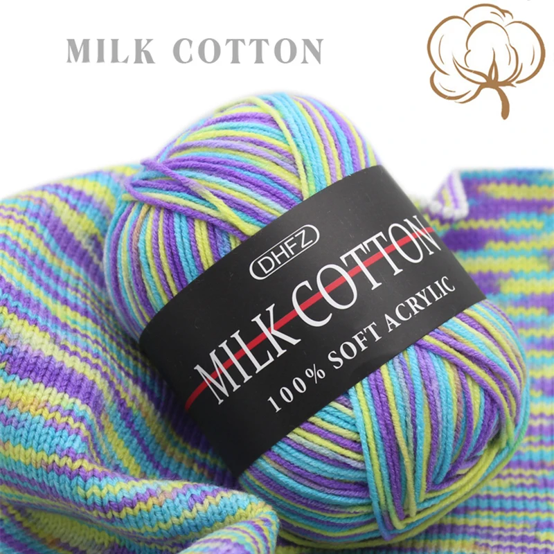 30pcs Milk Cotton Yarn for Knitting Baby Melange Soft Hand DIY Craft Wholesale Cheap | Дом и сад