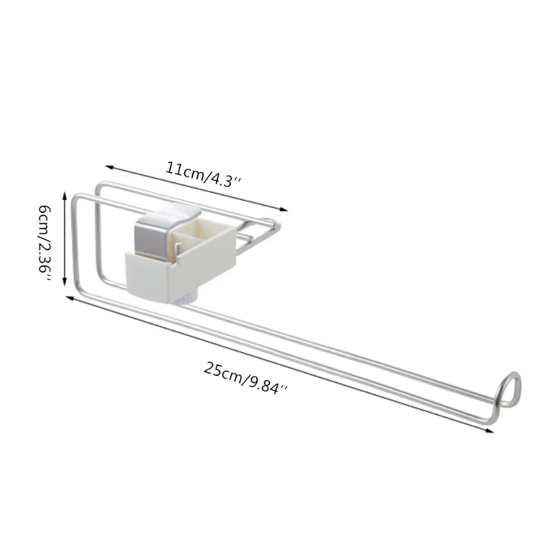 

Stainless Steel Hanging Bathroom Toilet Roll Paper Holder Tissue Storage Rack Towel Organizer