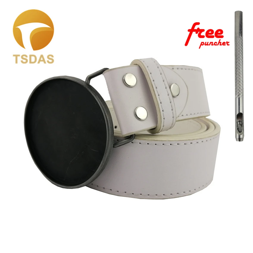 Западной круглый пустой &quotсделай сам&quot с ремнем и пряжкой магическое Оловянное