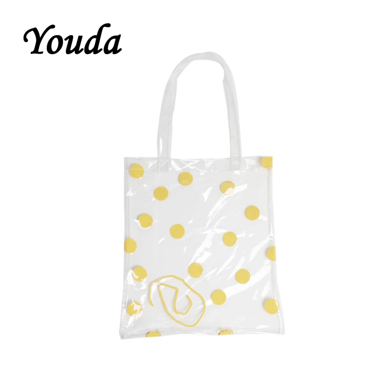 Youda новые свежие Женские сумки в горошек ПВХ материал сумка на плечо Модная