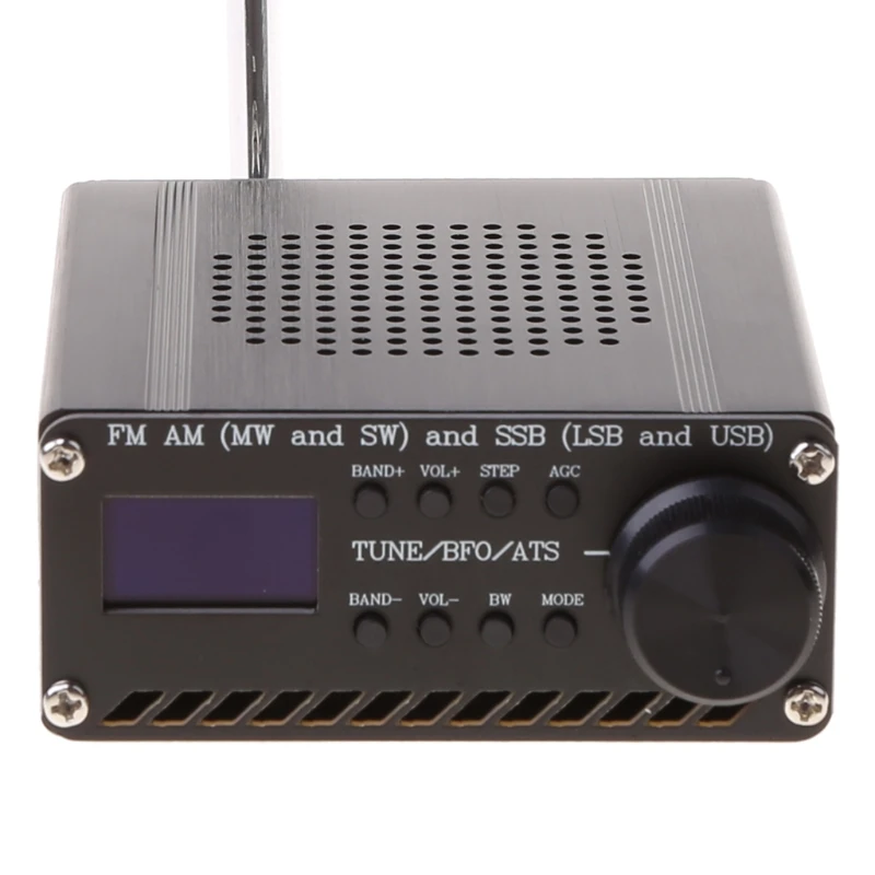 

2021 Собранный SI4732 все диапазоны радиоприемника FM AM (MW & SW) SSB (LSB & USB) с литиевой батареей + антенной + динамиком + чехол