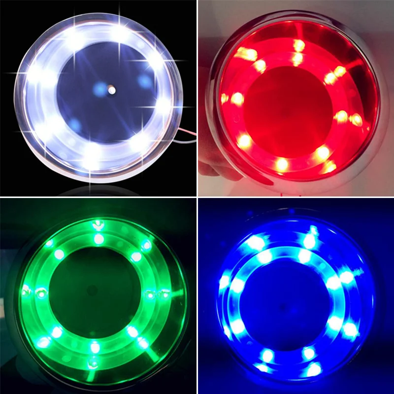 Подставка для кружек из нержавеющей стали с дренажным каналом и светодиодный