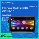 COHO Для GreatWall Haval H2 2014-2017 Android 10,0 8-ядерный 6 + 128G Автомобильный мультимедийный плеер Радио стерео приемник