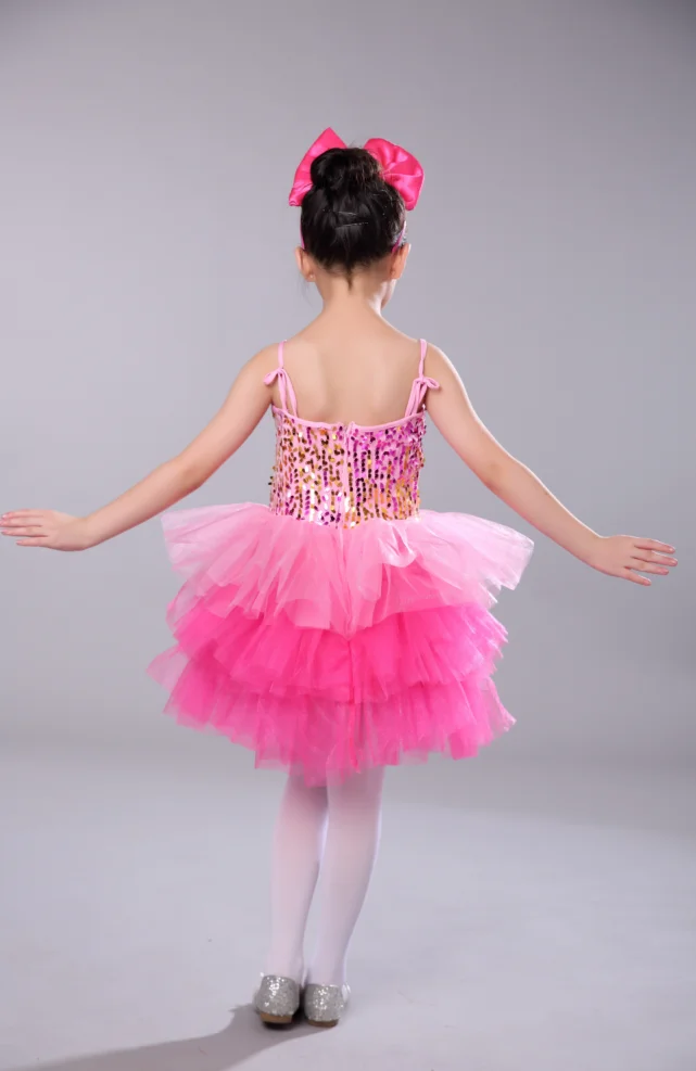 Детские джазовые танцевальные костюмы для латиноамериканских танцев с