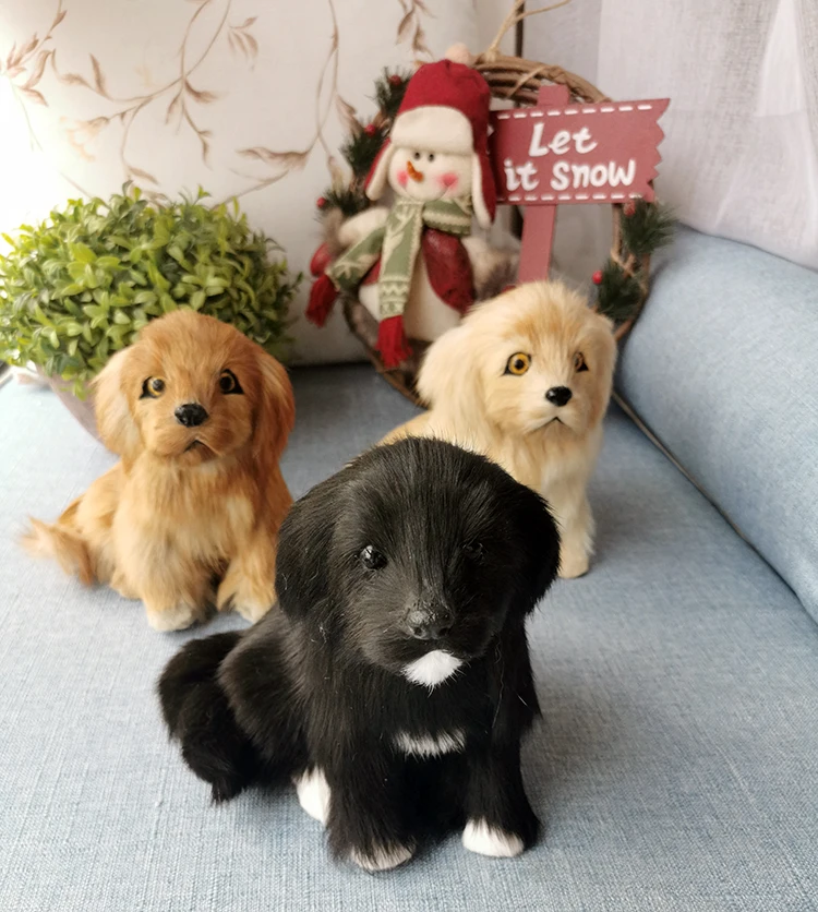 

Free Shipping Realistic Soft Dog Labrador Simulation Plush Toy Dog Puppy Kids Birthday Gift Lifelike Animal Models Learning Toy