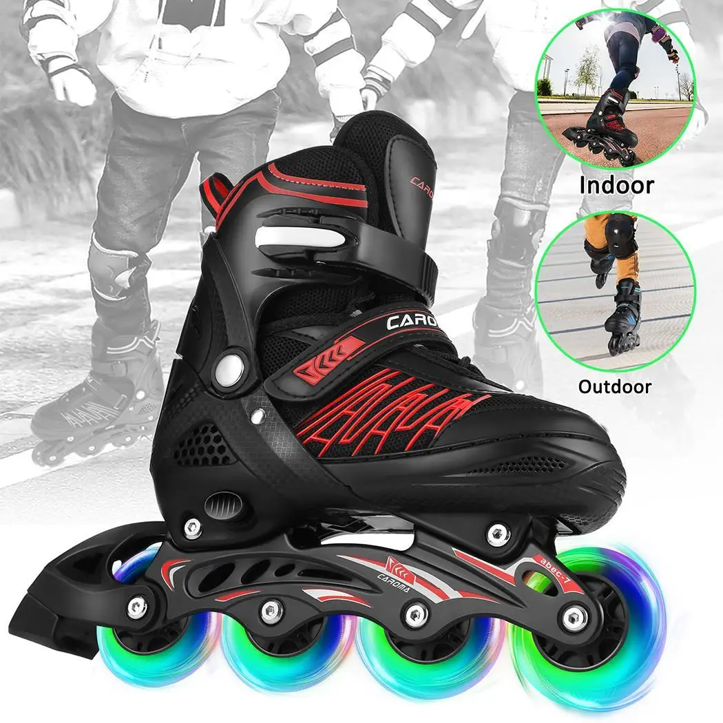 

Inline Skates Professional Roller Skate Shoes Slalom Adult Roller Skating Shoes Sliding Free Skate Sneakers Red Black Blue