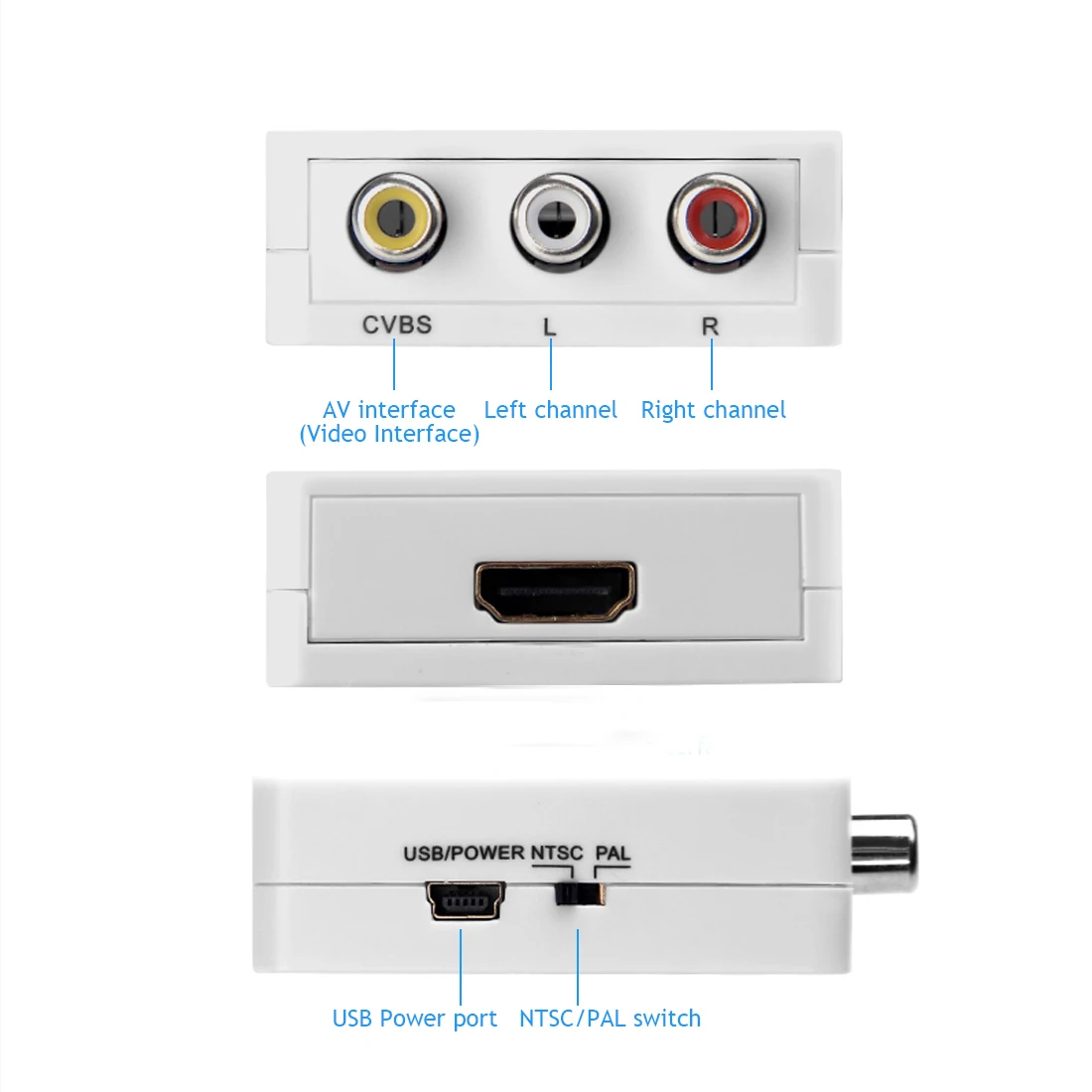 1080P скалер адаптер HD видео композитный vga конвертер Box HDMI Совместимость с RCA