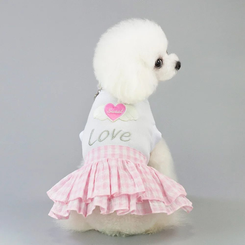 

Spring Summer New Fashion Luxury Dog Dresses Pet Dog Cat Clothes Teddy Dog Small Dog Puppy Skirt Chihuahua