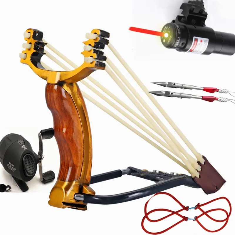 

Outdoor Hunting Slingshot Powerful Shooting Game Slingshot Catapult Fishing Equipment Hunter Fast bow Darts Accessories