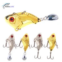 metal blade lures artificial hard vib vibration baits with colorado tail artificial tackles 16g 4 5cm