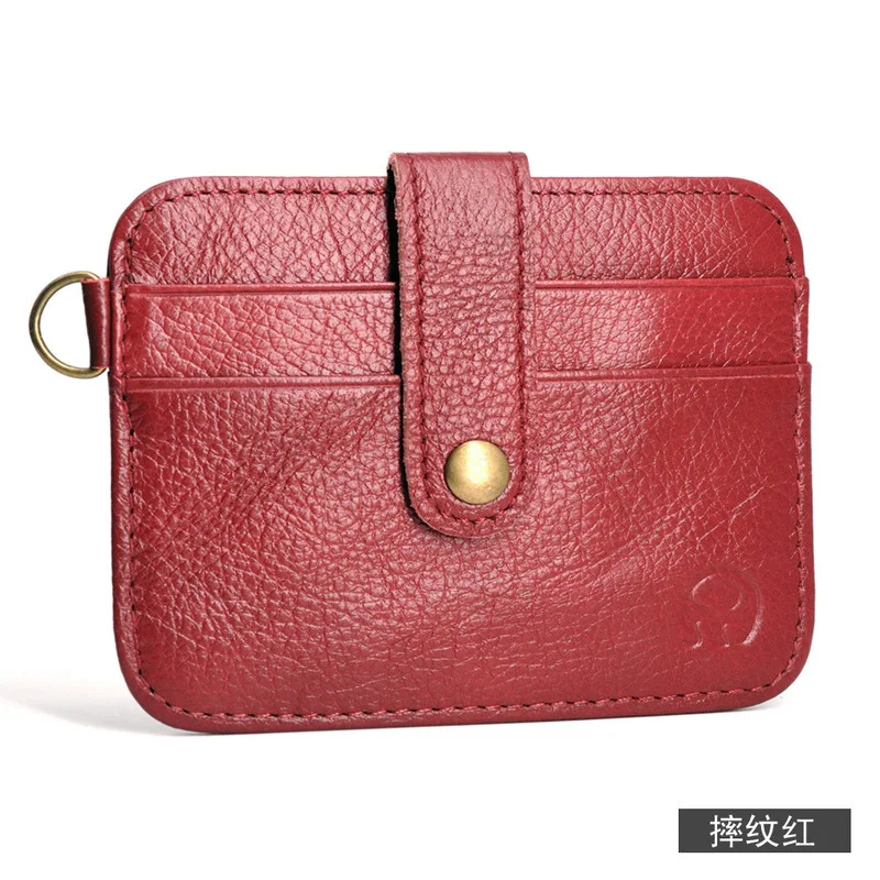 Маленький кошелек на застежке для мужчин и женщин тонкий бумажник из 100%