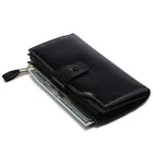 Модные женские кошельки из натуральной кожи, женские кожаные кошельки с карманом для сотового телефона, длинный женский кошелек с застежкой, женские сумки, держатель для карт