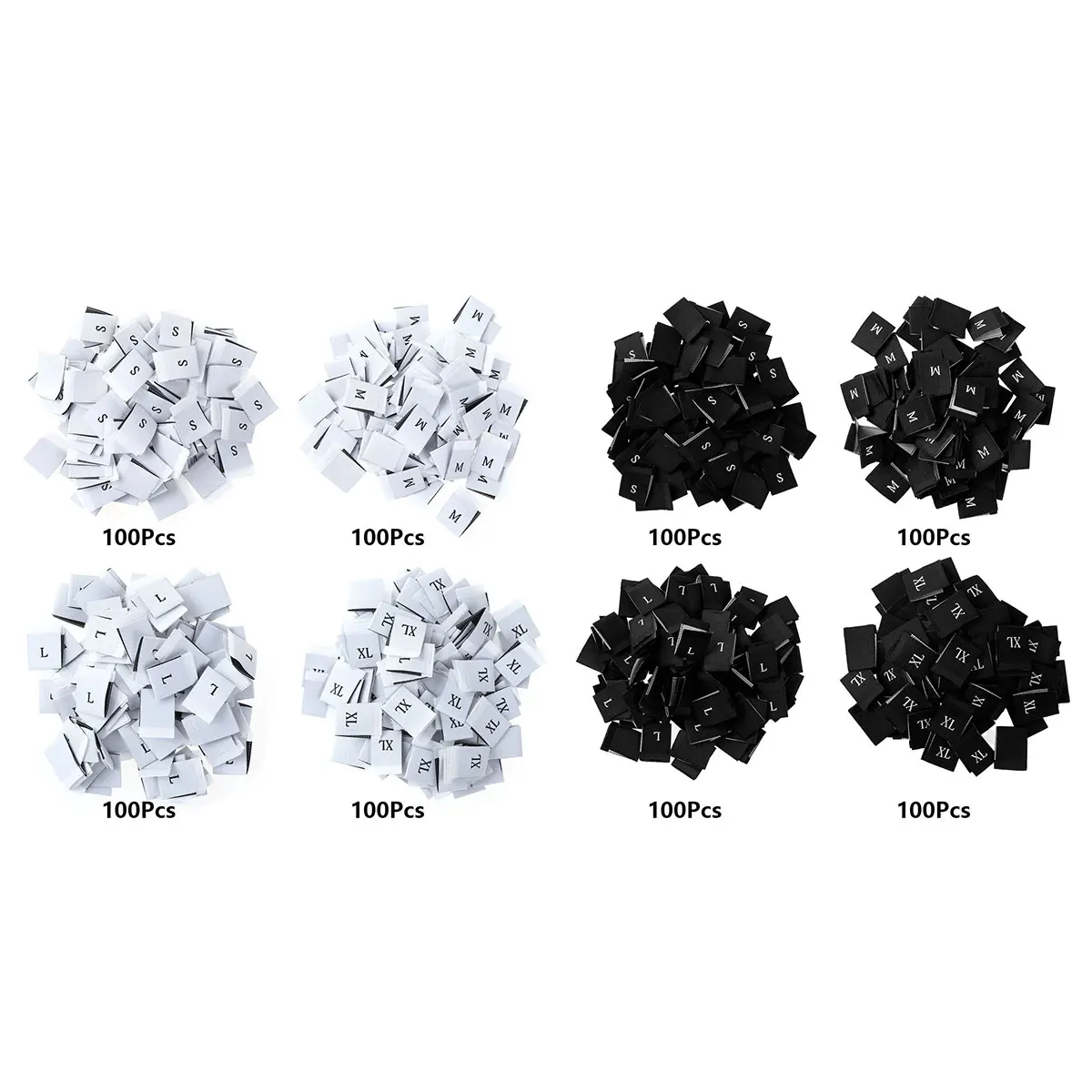 400 S/M/L/XL Размеры теги одежды этикетки полиэфирная вязаная одежда Mark на заказ