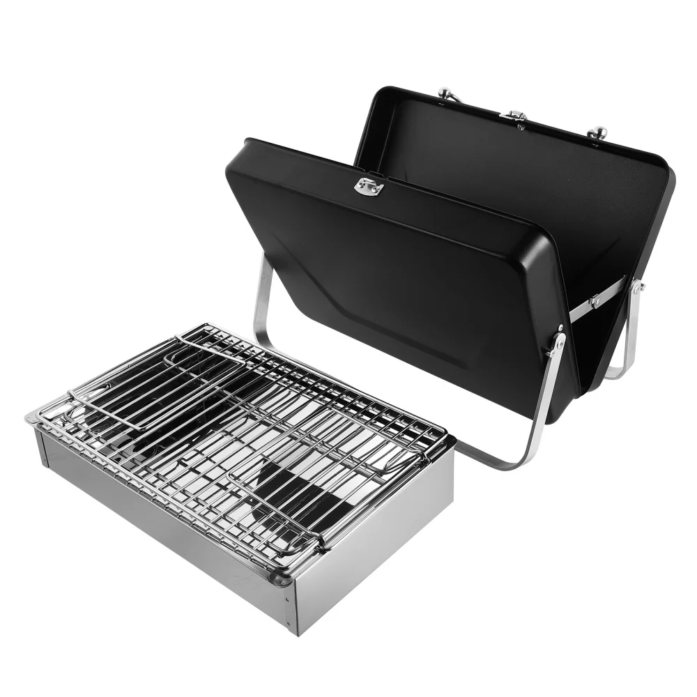 

Outdoor Briefcase Barbecue Grill Portable Folding Barbecue Grill for Patio Yard