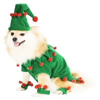 christmas pet clothes funny dog costumes hat paw sleeve covers puppy xmas party dress up