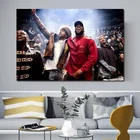 Плакат Kanye West в стиле хип-хоп, плакат в стиле ретро, музыкальный плакат, настенное искусство, водостойкая краска, рисование, Декор, холст, рисование без рамки