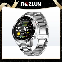 1 3 inch steel bracelet smart watch men touch screen heart rate blood pressure monitor smartwatch for huawei xiaomi iphone phone