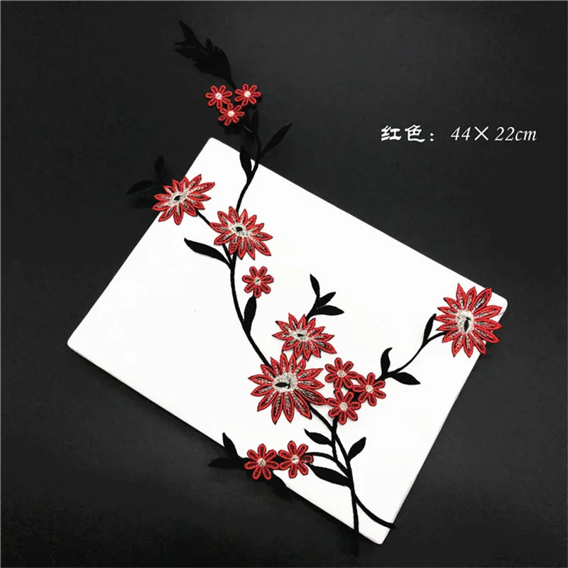 1 шт. тканевые наклейки с цветочной вышивкой аксессуары клейкая ткань патч утюжок