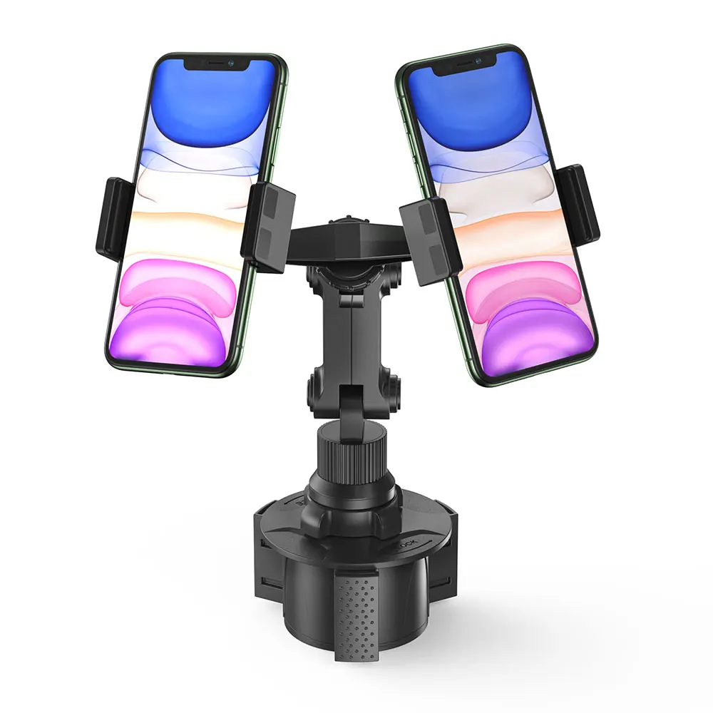 

[Upgraded] Car Cup Holder Phone Mount Universal Adjustable Gooseneck Cup Holder Cradle Car Cell Phone Holder for iPhone Samsung