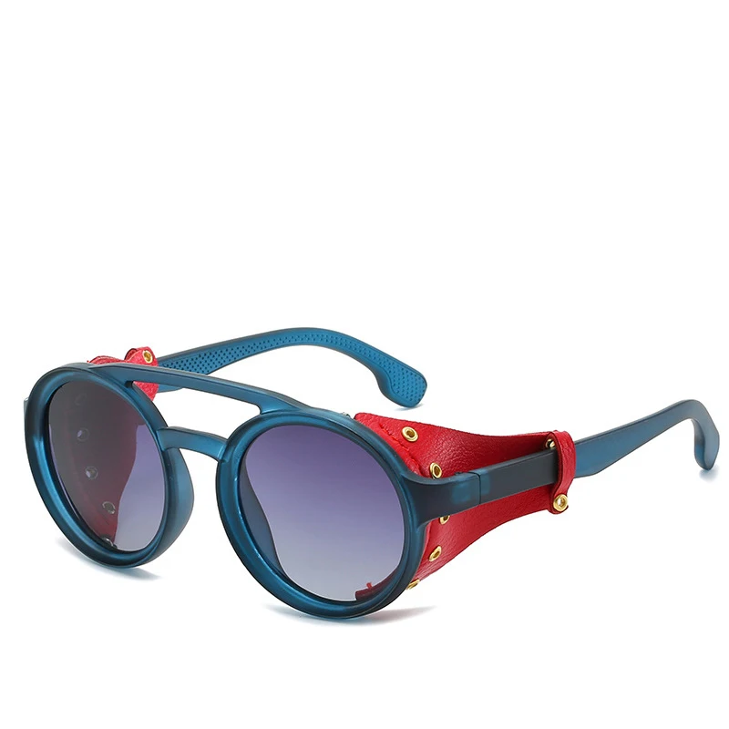 RUGIADA Новый Ретро винтажный круглый поляризованный панк стимпанк Солнцезащитные