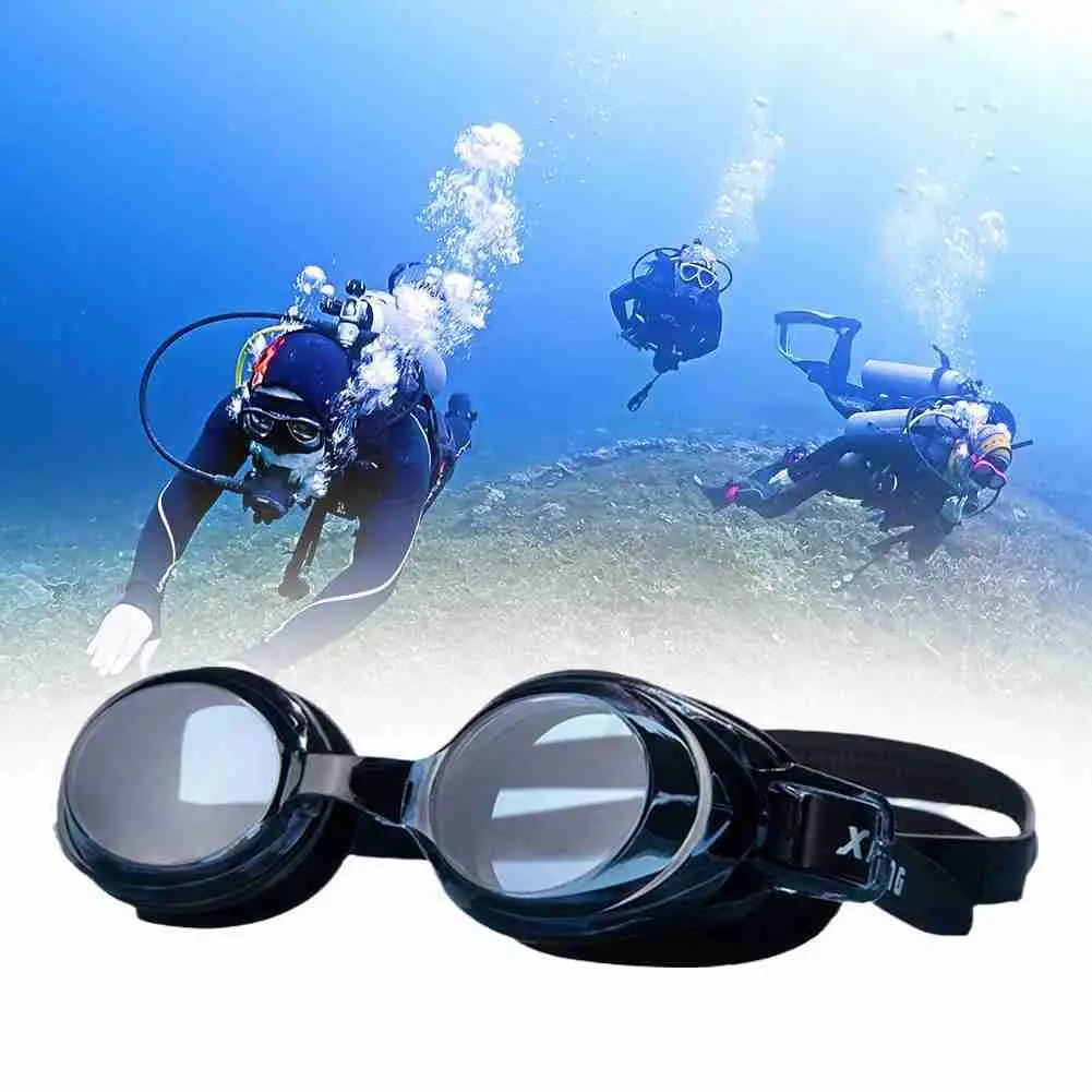 

Adult Professional Swimming Goggles Swimming Glasses Electroplate Clip Earplugs Waterproof Nose Silicone with W9S4