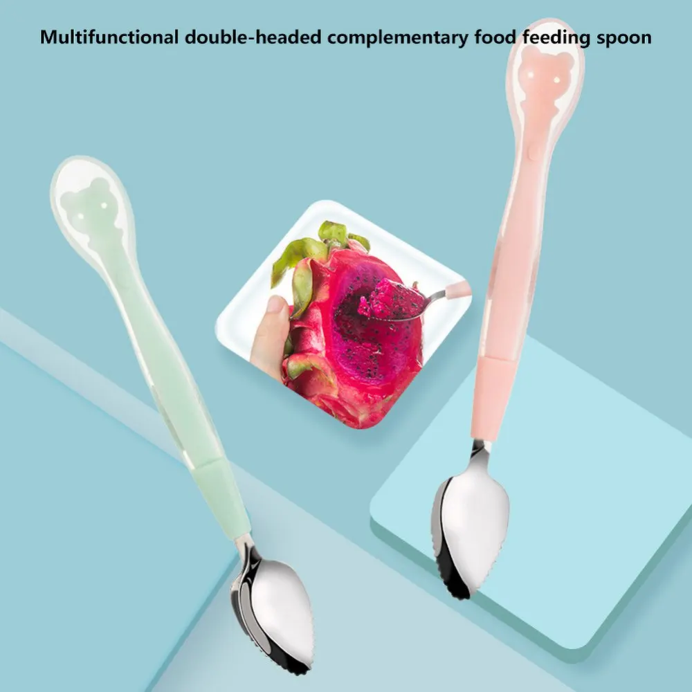 

Детская двухсторонняя ложка для пюри из нержавеющей стали 304