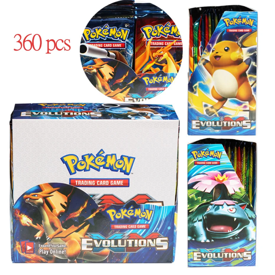 Caja de Cartas coleccionables de Pokemon, tarjetas coleccionables de sol y luna, evoluciones de Fates ocultos, GX EX tag, 324 unids/caja-1