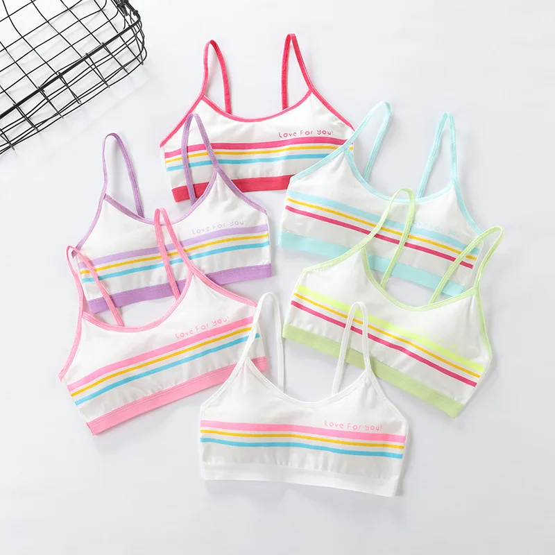 

Girl Underwear Female Students Children Sling Tube Top Girls Bra Pure Cotton Kids Underwear for Girls Teenagers 12 Years Old