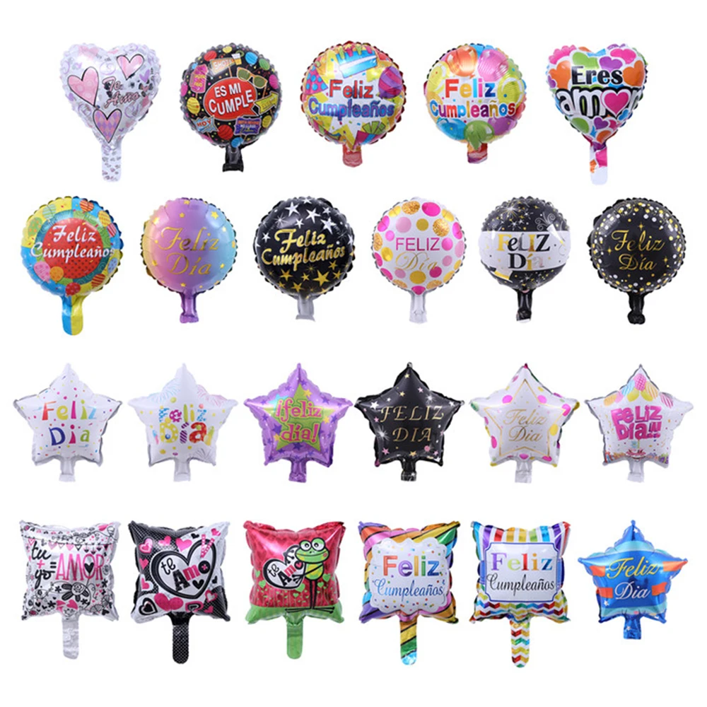 10 шт./партия из дюймов испанский ко Дню Святого Валентина с надписью Love You и