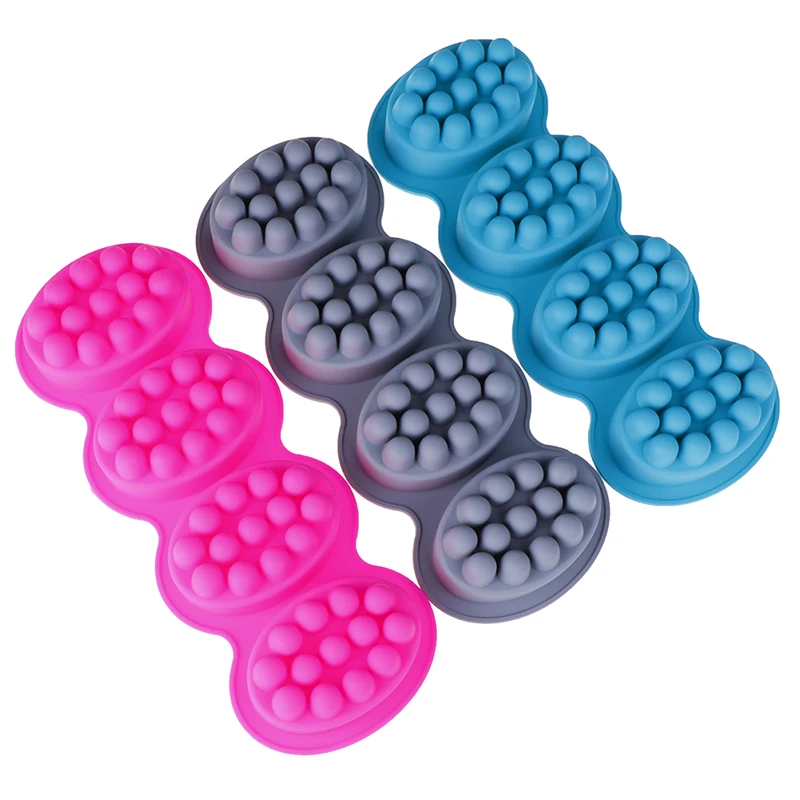 

Creative Silicone Soap Mold 3D Massage Soap Making Tools DIY Handmade Oval Soap Moulds Form Suppliers