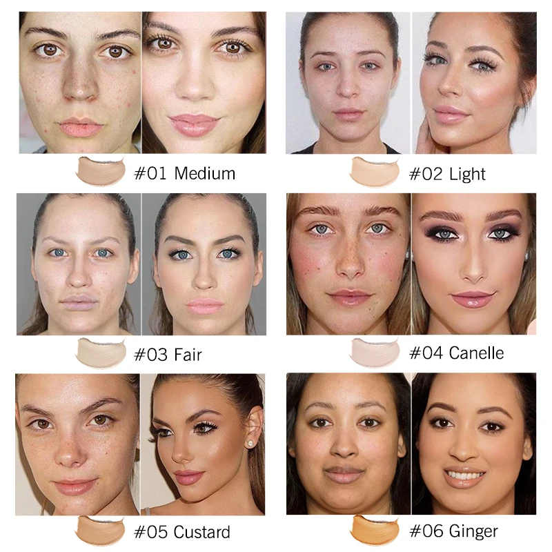 Крем консилер для лица KIMUSE идеально закрывает поры темные круги осветляет жидкий