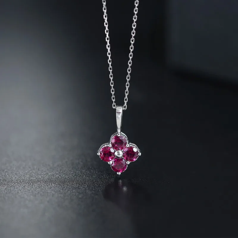 

DAIMI Purple Tooth Black Garnet Pendant Female 925 Sterling Silver For Girlfriend