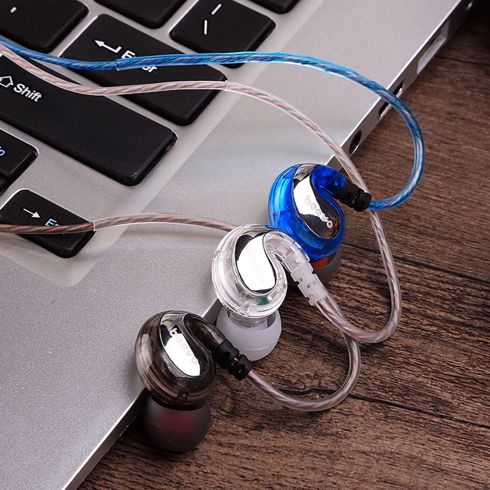 

Universal 3.5mm Plug In-Ear Wired HiFi Bass Music Earphone Headphone with Mic