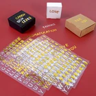 3 листа, наклейки в виде цифр и букв алфавита