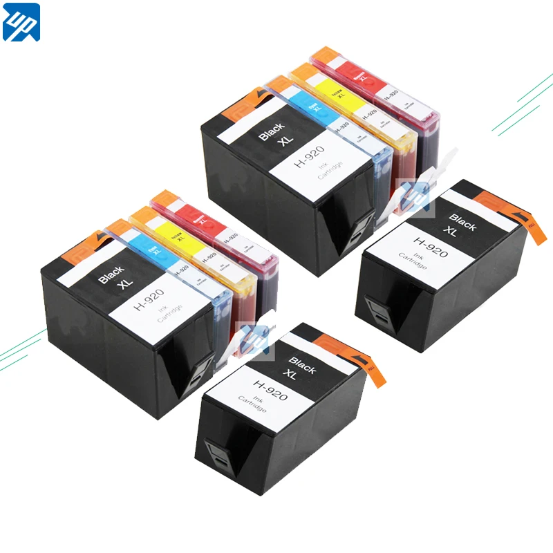 До 10 упаковок (4 BK 2 C M Y) совместимый картридж Замена для HP 920 Высокая Yiled Officejet 6500 6000