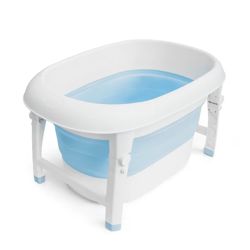 Household Environmentally Friendly Plastic Bathing Swimming Convenient Foldable Multifunctional Baby Bathtub