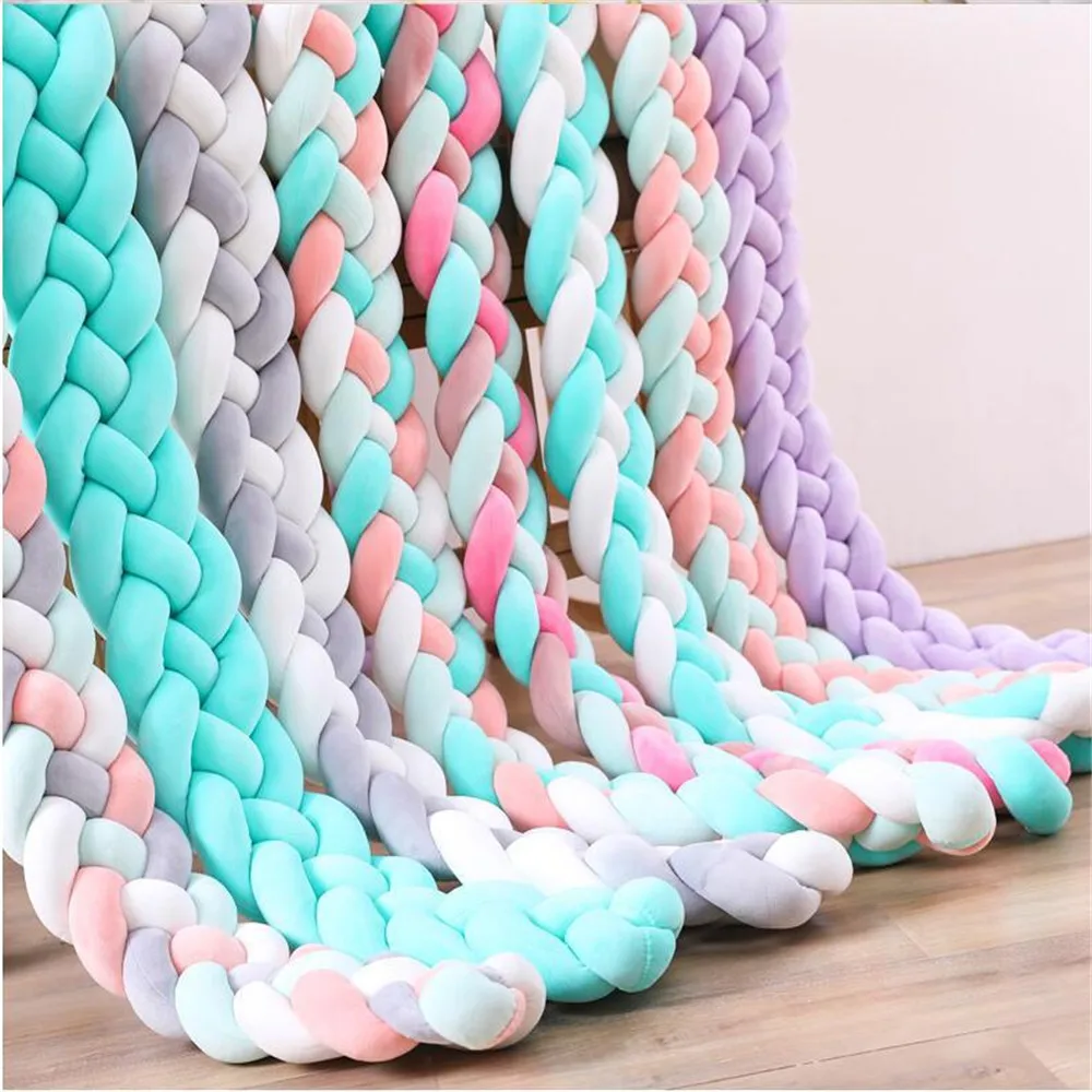 Многофункциональная подушка для кормления Детская разноцветная плетеная