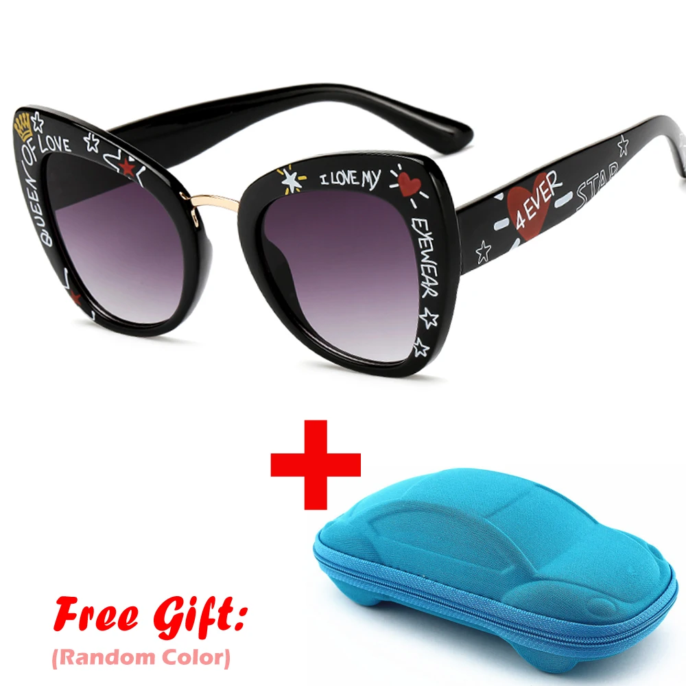 Новинка 2020 ретро солнцезащитные очки кошачий глаз женские с принтом в виде букв